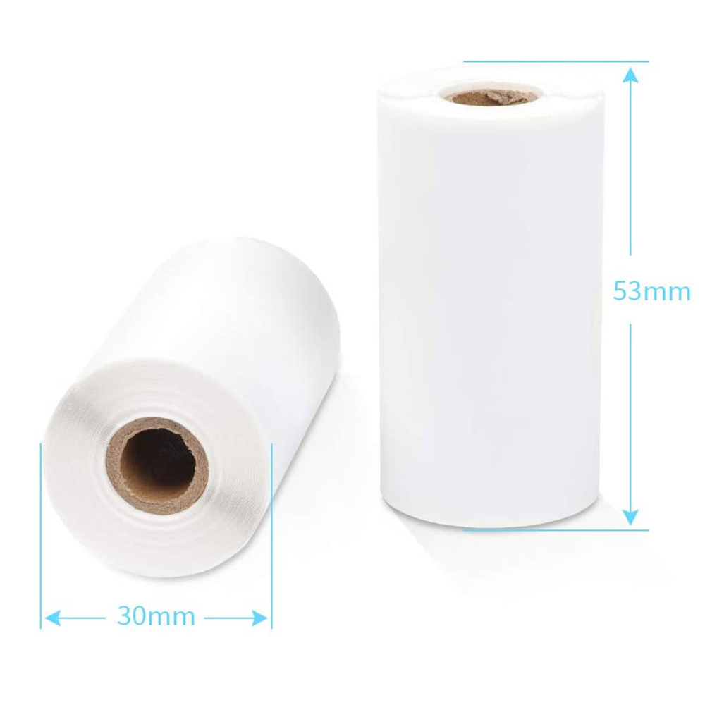 Thermal Paper Phomemo Printable Sticker Self Adhesive Photo Paper Roll for Phomemo M02/M02S/M02Pro Mini Portable Printer Labels