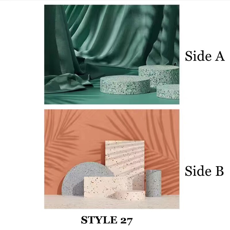Fondos de fotografía para estudio fotográfico, papel impermeable de 57x42cm, 2 lados, accesorios de utilería para sesión fotográfica: Gris claro