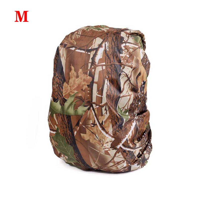 Camouflage Backpack Cover Dust-resistance Rucksack Waterproof Cover For Outdoor Camping Travel Hiking Climbing Bag: White