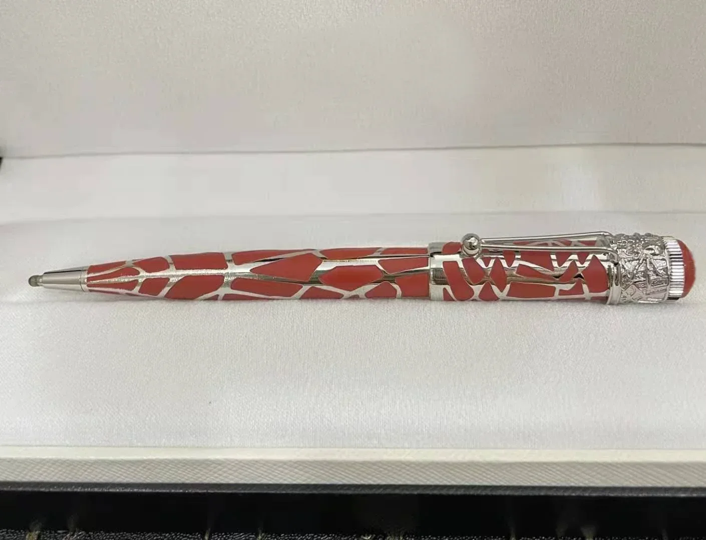 Luxury Spider Web Pattern Barrel Black Red Roller ball Pens Fountain Pen for Writing shoocl pen: PURPLE / OBB