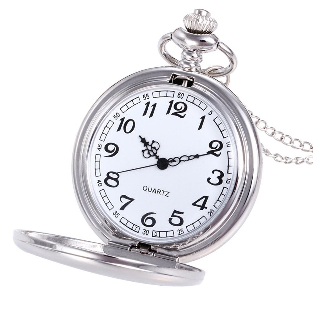 Gold Taschenuhr Für Männer Opa Anhänger Kette Fob Uhr Für Frauen Männer Geburtstag Montre Homme Relogio mas: C