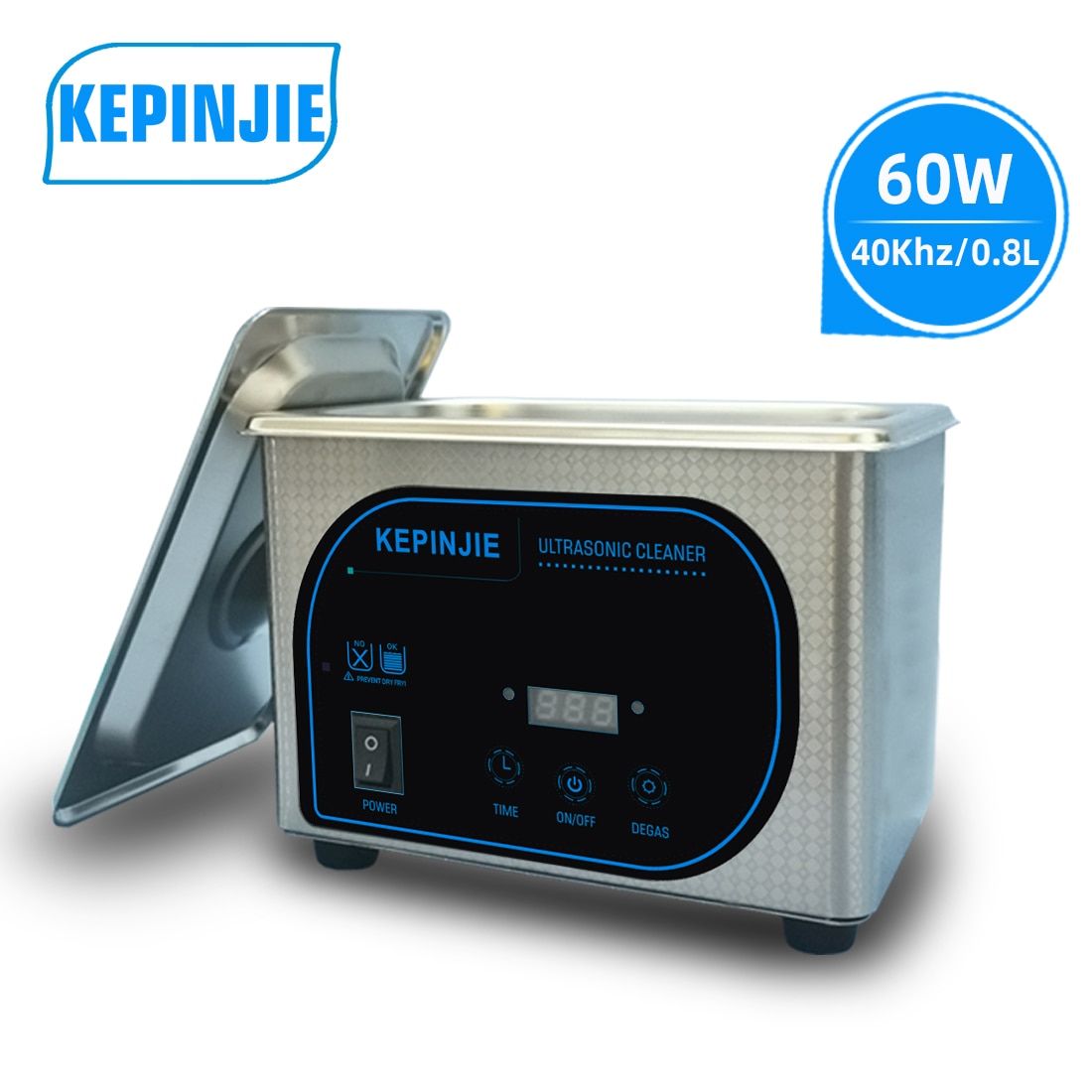 Household Digital Ultrasonic Cleaner Machine Stainless Steel Bath Degas Ultrasound Washing for Watches Jewelry Decontamination