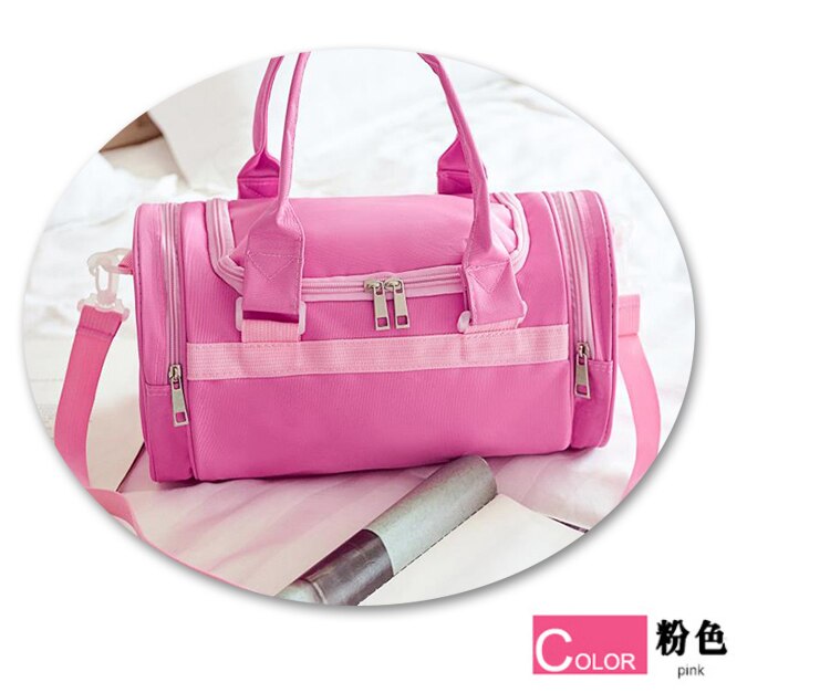 4 kleuren ballet dans tas dames ballet gymnastiek sport yoga dans tas voor meisjes handtas crossbody cavans ballet tas voor kind: Roze