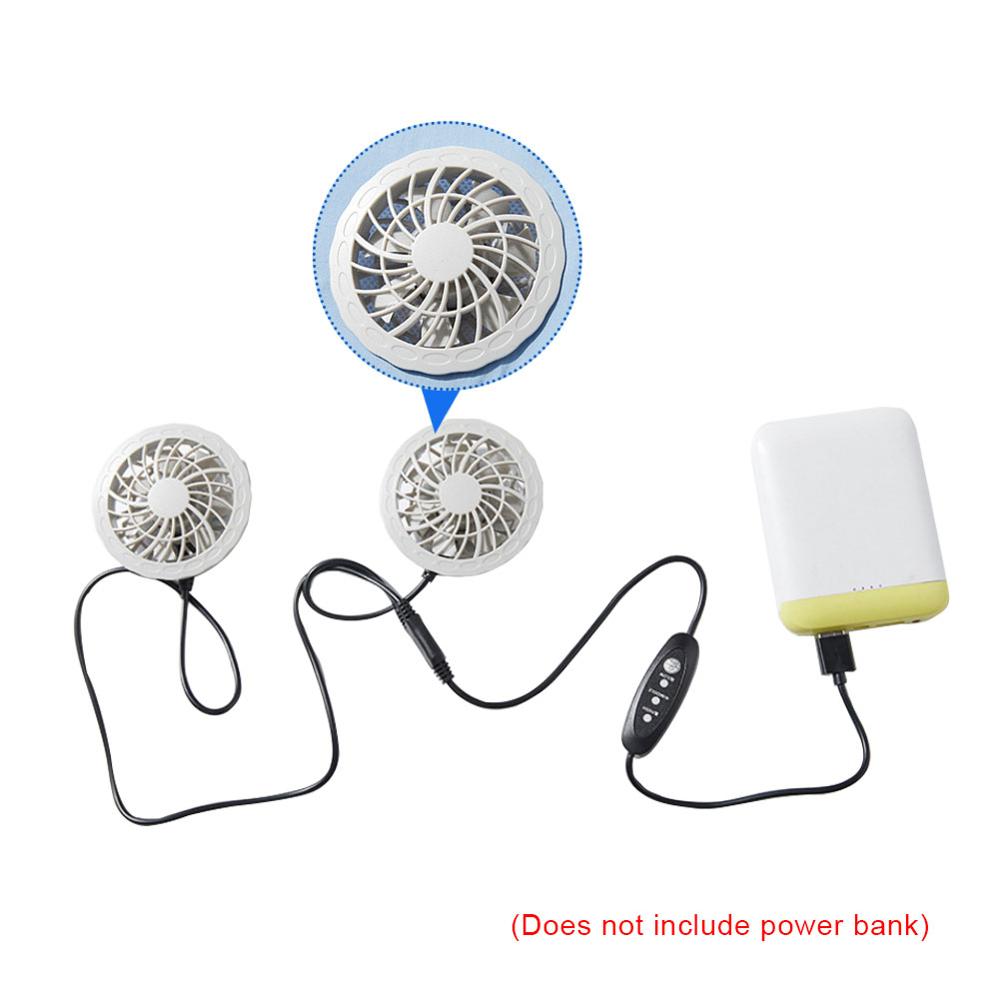 Stor sommarfläkt kylväst herr dam luftkonditionering cool kappa utomhus solskyddsjacka usb charing väst