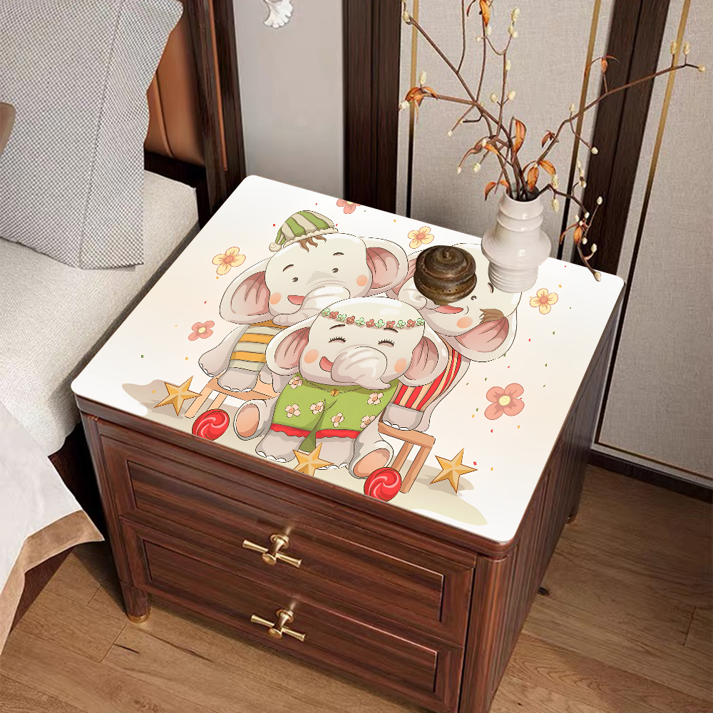 Animal Pattern Kitchen Tableware Dish Drying Mats Desk Drain Pad Heat Resistant Counter Top Mat