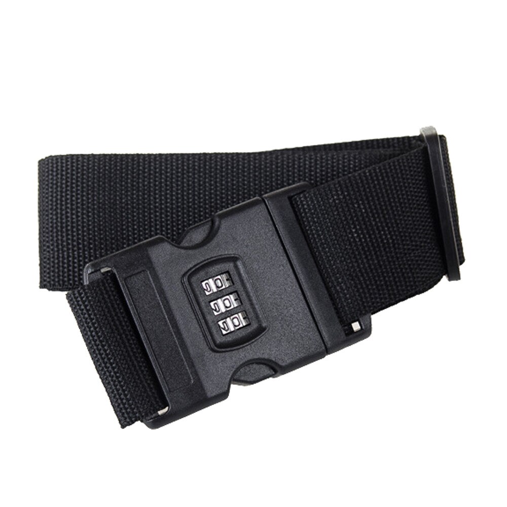 Adjustable Combination Luggage Suitcase Straps Woven PP Travel Baggage Tie Down Belt Lock 5cm x 1.83m