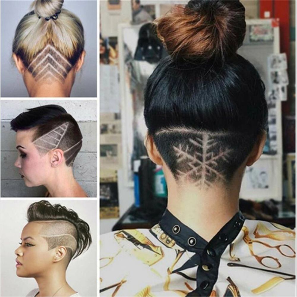 25Stck Haar Tätowierung Vorlage Haar Trimmer Geschnitzte Färbung Kühlen Haarstyling-gelee Werkzeug