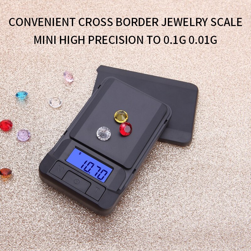 Digital Pocket Scale 500g X 0.01g – Portable Jewelry Gram Scale With LCD, Tara Function
