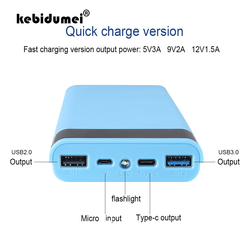 10*18650 Accumulatori E Caricabatterie Di Riserva Caso Dual USB CON Display Digitale Caricatore Del Telefono Mobile Dello Schermo Fai Da Te BORSETTE 18650 supporto della batteria di Ricarica box