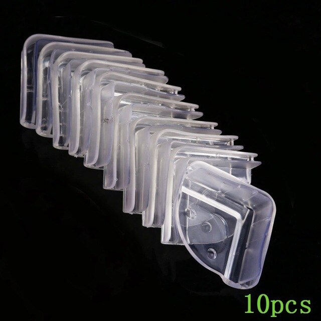 10pcs/lot Baby Safety Silicone Protector Table Corner Edge Protection Thicken Safety anti-collision angle Protect kids from bump: 10pcs L shape