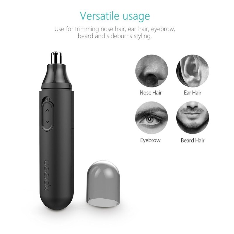 Xpreen tondeuse de nez nez tondeuse à cheveux haute vitesse rotative étanche ABS tondeuse pour hommes