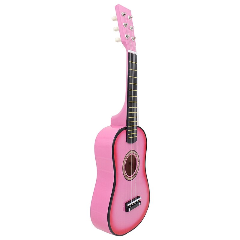 23 tommer basswood akustisk guitar 6 strenge lille mini guitar med guitar pick strings til børn børn nybegynder