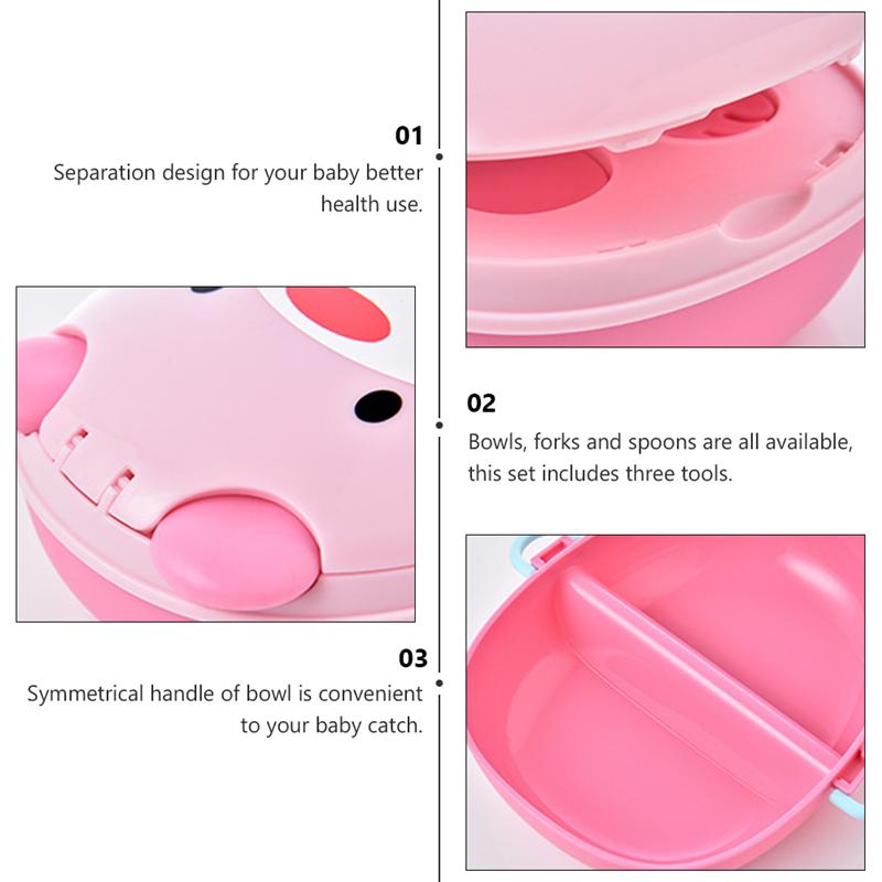 1 Set Lovely Baby Toddler Eating Plate Non Slip Plates for Kids Babies