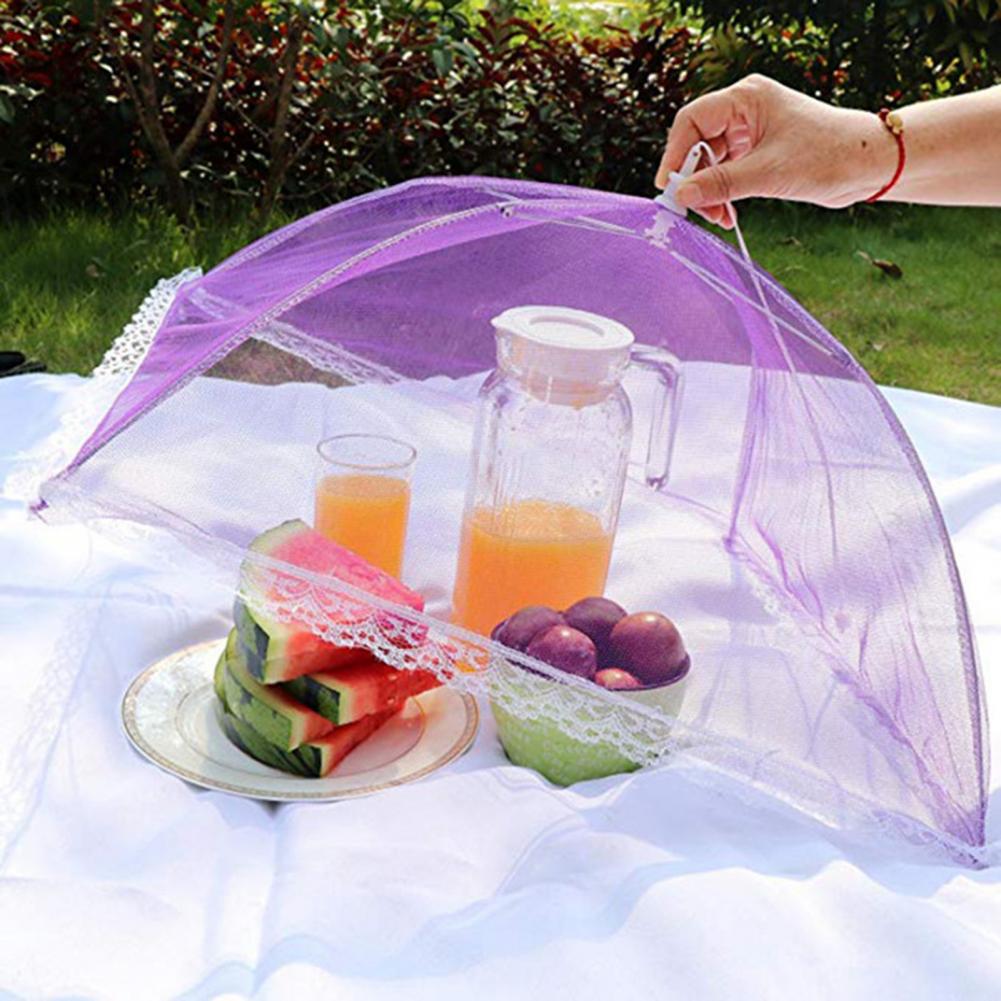 Couvercle pour aliments, robuste, Durable, léger, carré, pliable, Style parapluie, outil de cuisine, couvercle de repas, couvercle de bol
