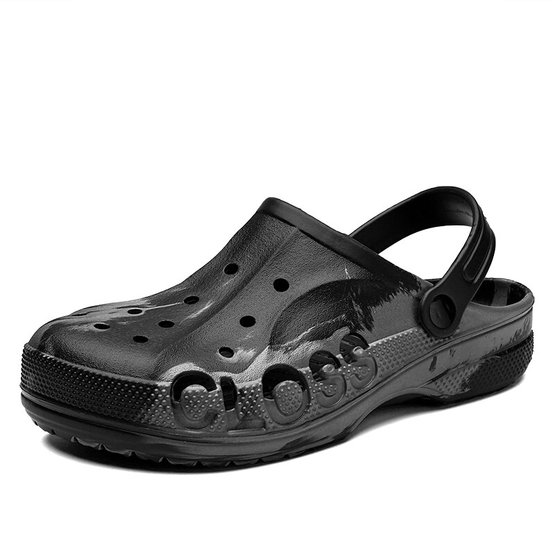 Sandals Summer Shoes For Men Crocks Blue Clogs Crok Painted Garden Shoes Breathable Beach Cro Flat Sandals Slippers