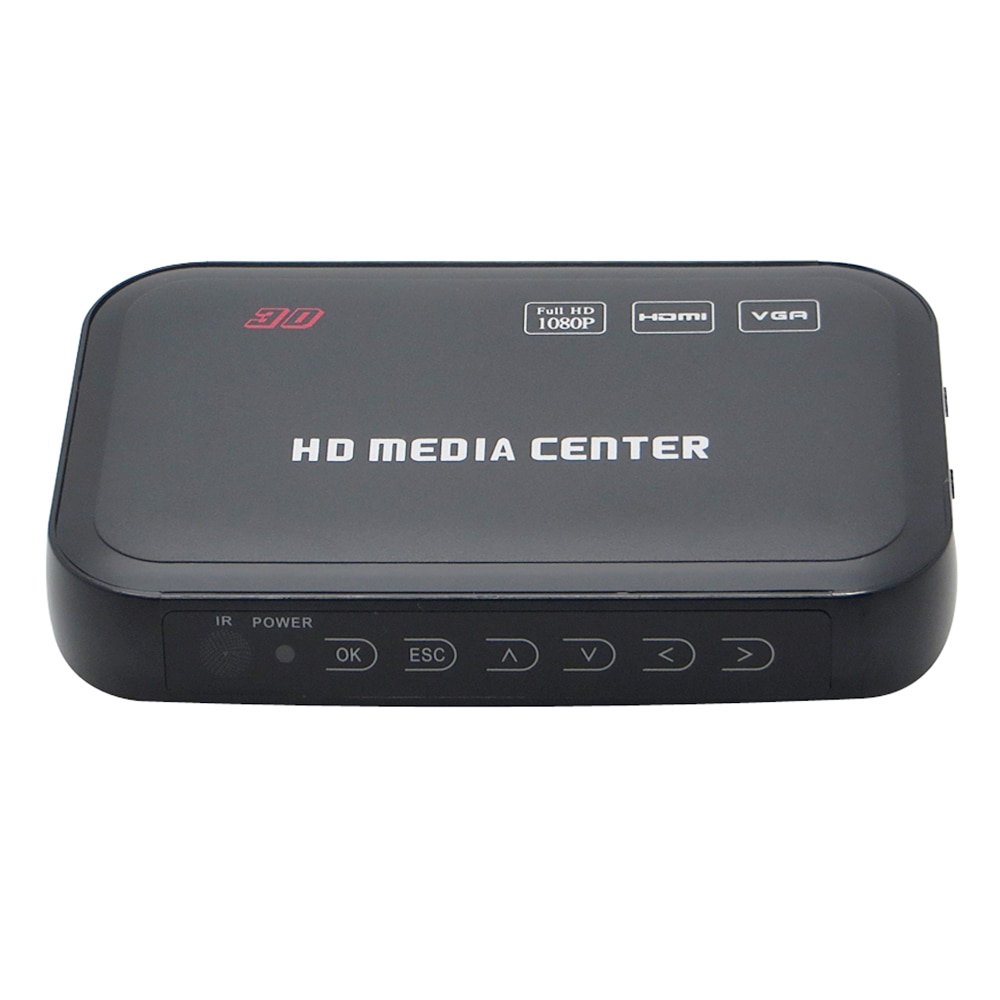 1080p fuld hd multifunktion 3d medieafspillere understøtter hdmi vga av output hd mediecenter