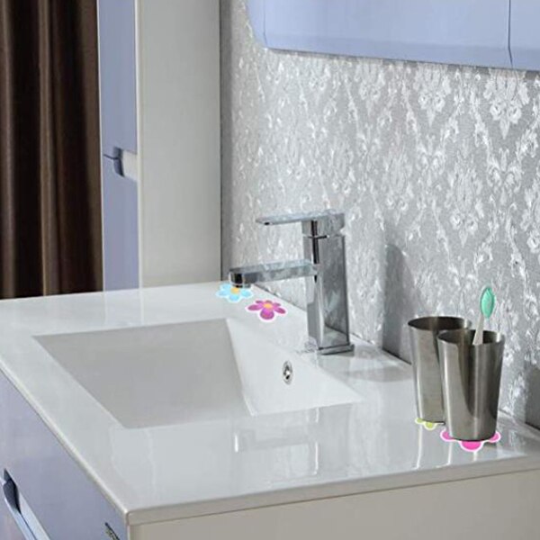 Newly Non Slip Bathtub Stickers Bathroom Adhesive Flower Decals for Bath Tub Stairs Shower Room VA88
