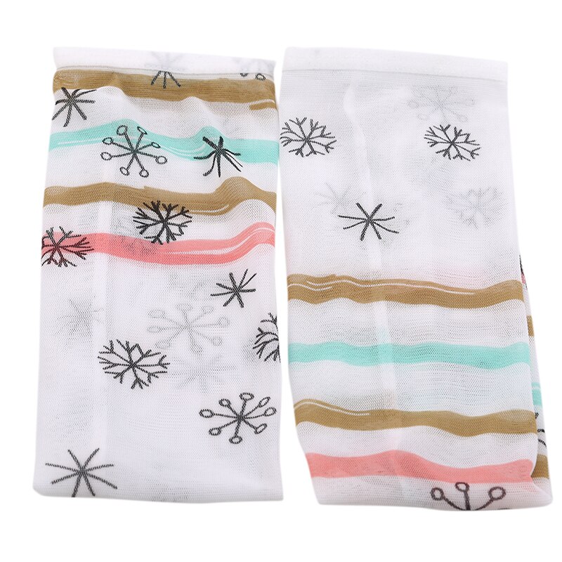 Mangas de seda hielo al aire libre transpirable secado rápido UV protector solar manguito ciclismo Dedo Largo de seda fría mangas de brazo de verano: Snowflakes