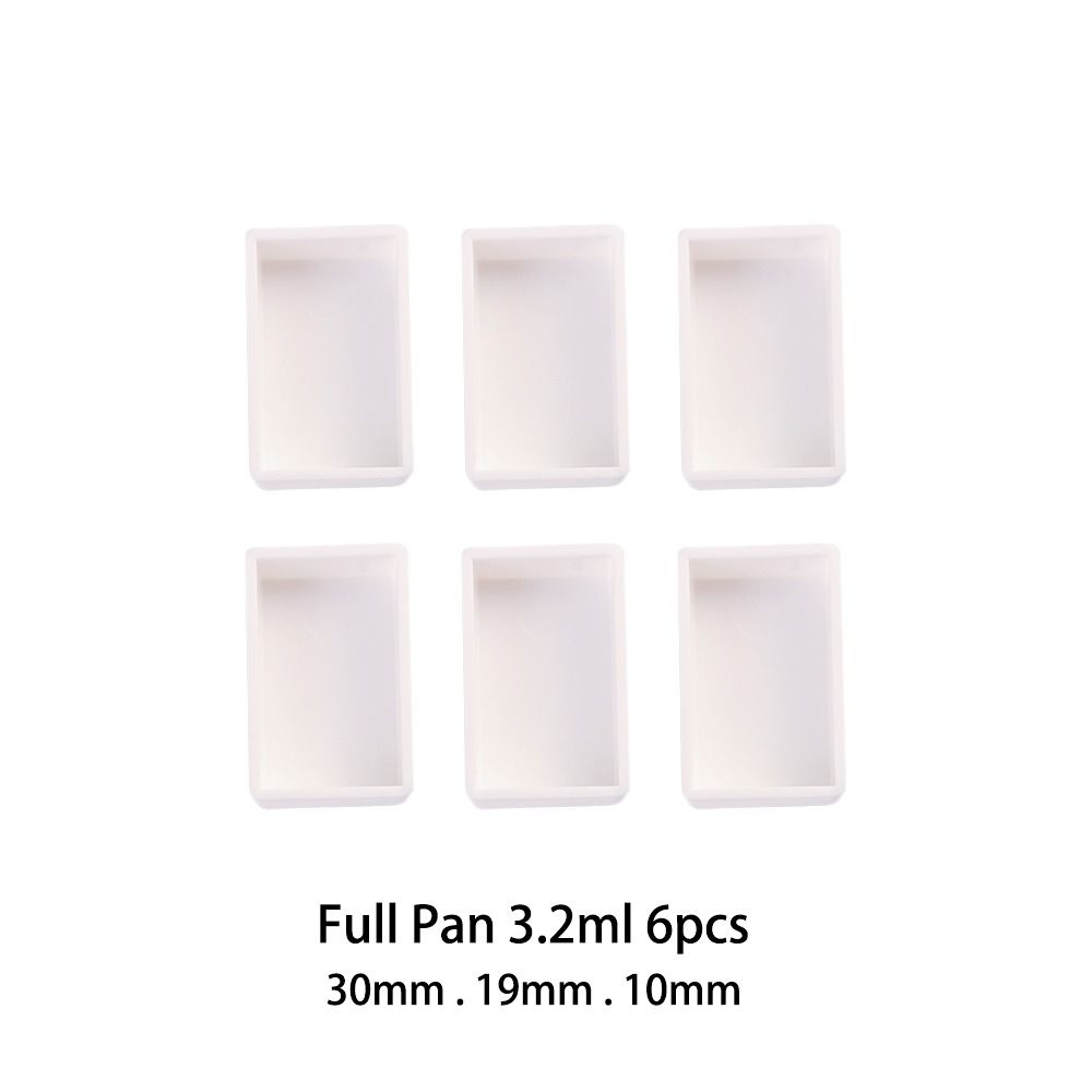 6/12/24/48pcs 2ml Kunstenaars Plastic Halve Pannen Aquarel Verf Raster Kunst levert Verf Palet Schilderen Leveringen: Brons