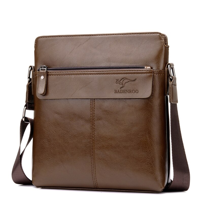 Kangaroo Men&#39;s Crossbody Bag Male Business Handbag Totes Briefcase Men Leisure Shoulder Laptop Messenger Bags: Khaki