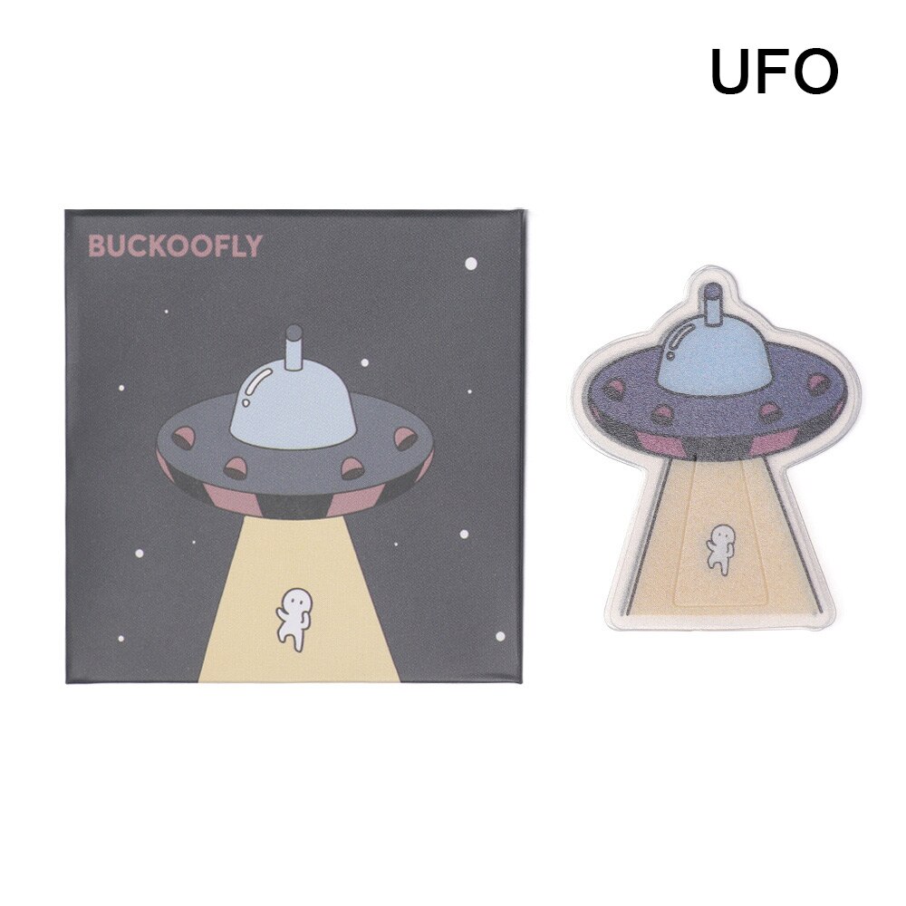 5Pcs Boxed Funny Mini Bookmark Book Pagination Clip Students Hollow Book Page Folder: UFO