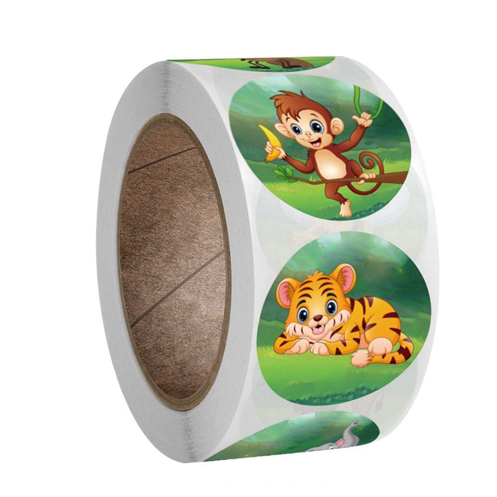 Rew Sticker 8 Different Cartoon Animals Stickers 50-500pcs Rew... – Grandado