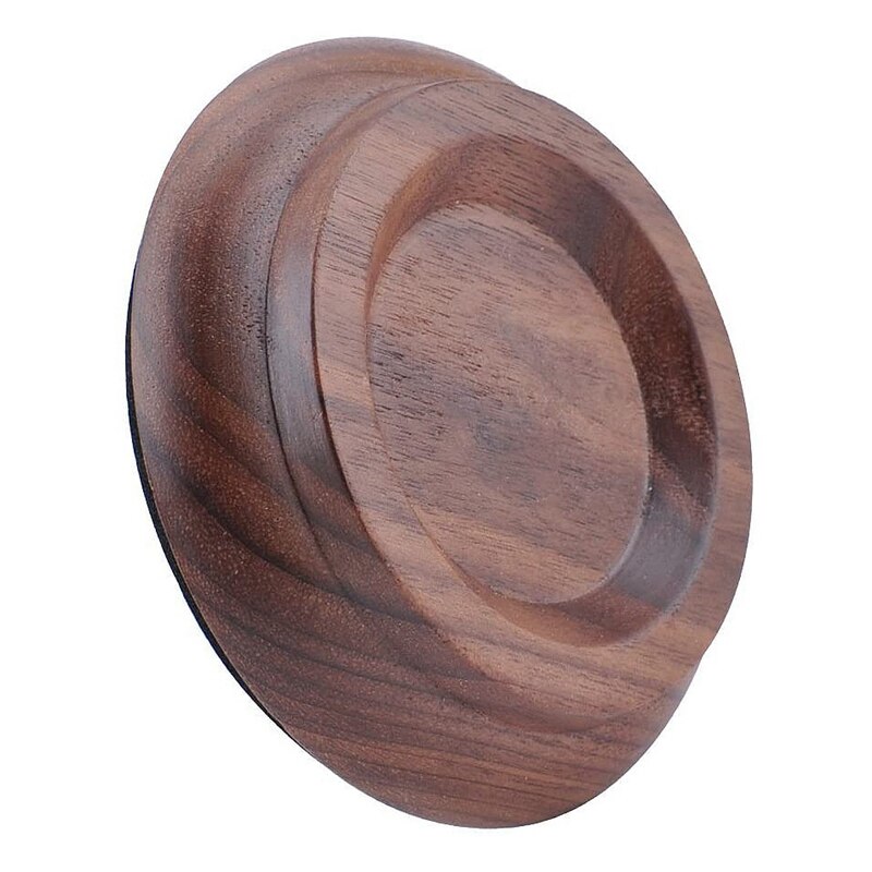 4 Uds rodaja de rueda de Piano tazas de madera de nogal vertical Piano Pads suelo protectores con EVA antideslizante Anti-ruido espuma