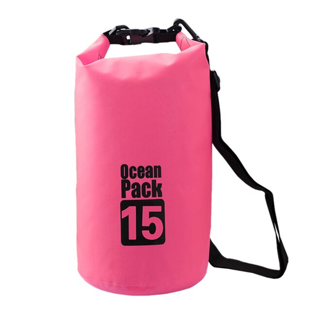 Backpack Surf Waterproof Kayak Bag Swimming Pack Diving Fishing Dry Beach Submersible Case Sports For Bags Pvc Sea Water Drum: Pink / 20L