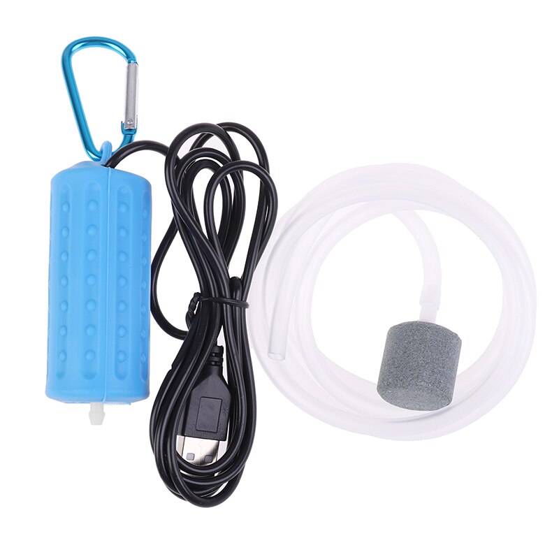 USB Mini Aquarium Filter Oxygen Air Pump For Fishing Tank Aquarium Tank Parts: Blauw