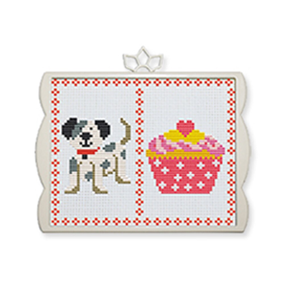 Crafts Hand Embroidery Needlework For Children Arts DIY Tool Home Stitching Beginners With Frame Kids Cross Stitch Kits Handmade: DK071