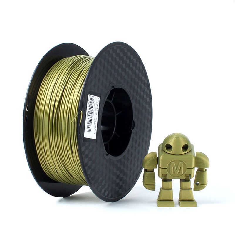 Metall PLA 1,75mm 3D Drucker Filament 1Kg Spule Metall Farbe Gold Silber Kupfer matt Bronze- metallisch PLA Druck materialien