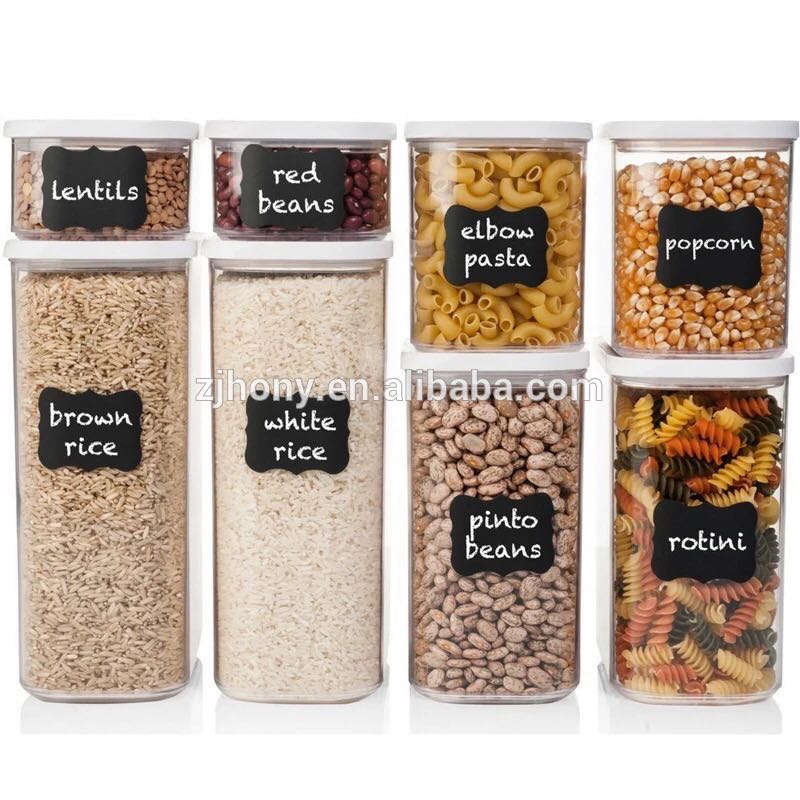 0.45L 1.0L 1.5L 2.0L square transparent plastic food storage tank kitchen storage container Sunroof sealed cans