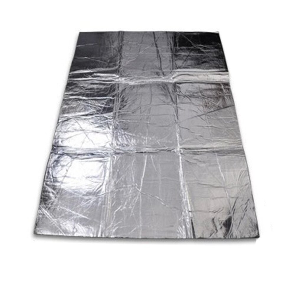 Universal Car Hood Engine Firewall Heat Mat Deadener Sound Insulation Deadening Aluminum Foil Sticker Shield Mat