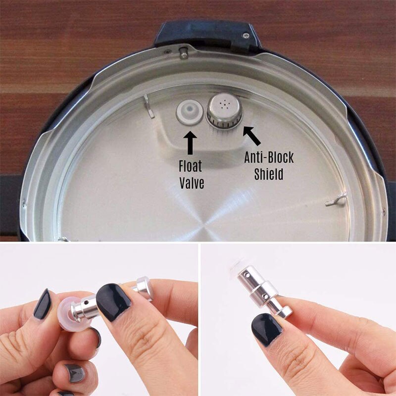 8Pcs Afdichting Ring Stoom Release Ventiel Vlotter Vlotter Vlotter Pakking Vervangende Onderdelen Voor Instant Pot Duo 5 Qt 6 Qt