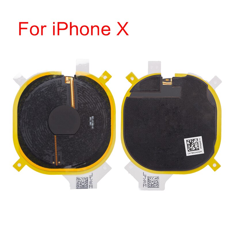 1 stk trådløs opladning chip coil nfc modul flex kabel til iphone 8 plus x oplader panel klistermærke reparationsdele: Til telefon x