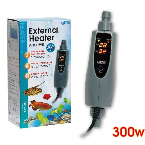 Calentador externo para acuario ISTA 150W 300W 500W, calentador para tanque de peces, pantalla digital de cristal líquido, suministros para acuario: 300W / UK adapter plug