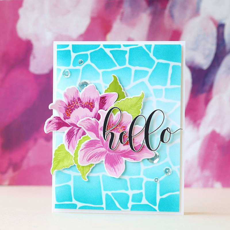 Stone Wall Pattern Background Plastic Stencil for Scrapbooking Decor DIY Card Craft Template Painting Sheet 6x6 inch