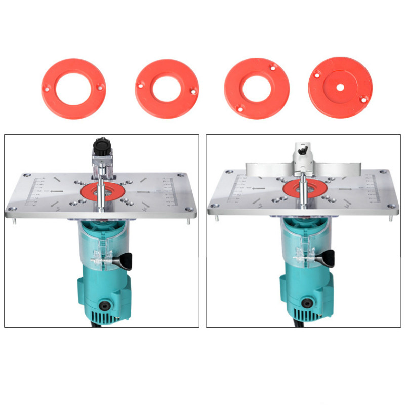 Aluminium Carpenty Router Table Insert Plate Multifunctional Woodworking Benches Carpenter Trimming Machine Engraving Board