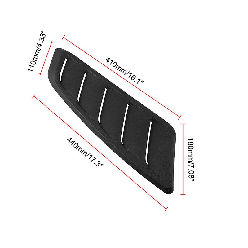 Car Modification Universal Decorative Accessories Hood Air Vent ABS Hood Air Vent