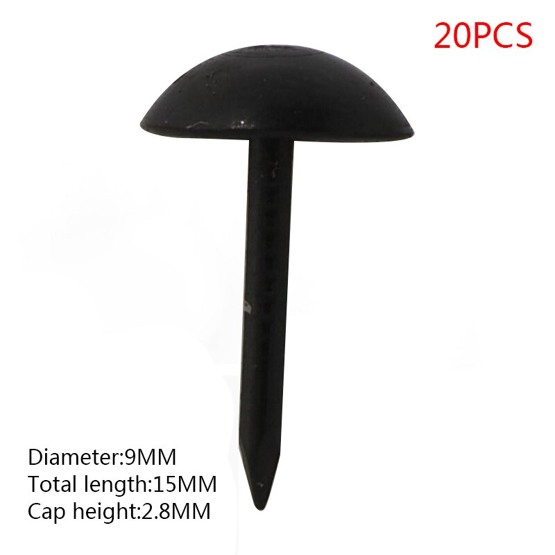 20 stücke/druckbolzen tür nagel Kasten Sofa verdickung Heftzwecke Zucht Hardware- schwarz druckbolzen dekoration Nagel Kunst schmuck: 9x15mm