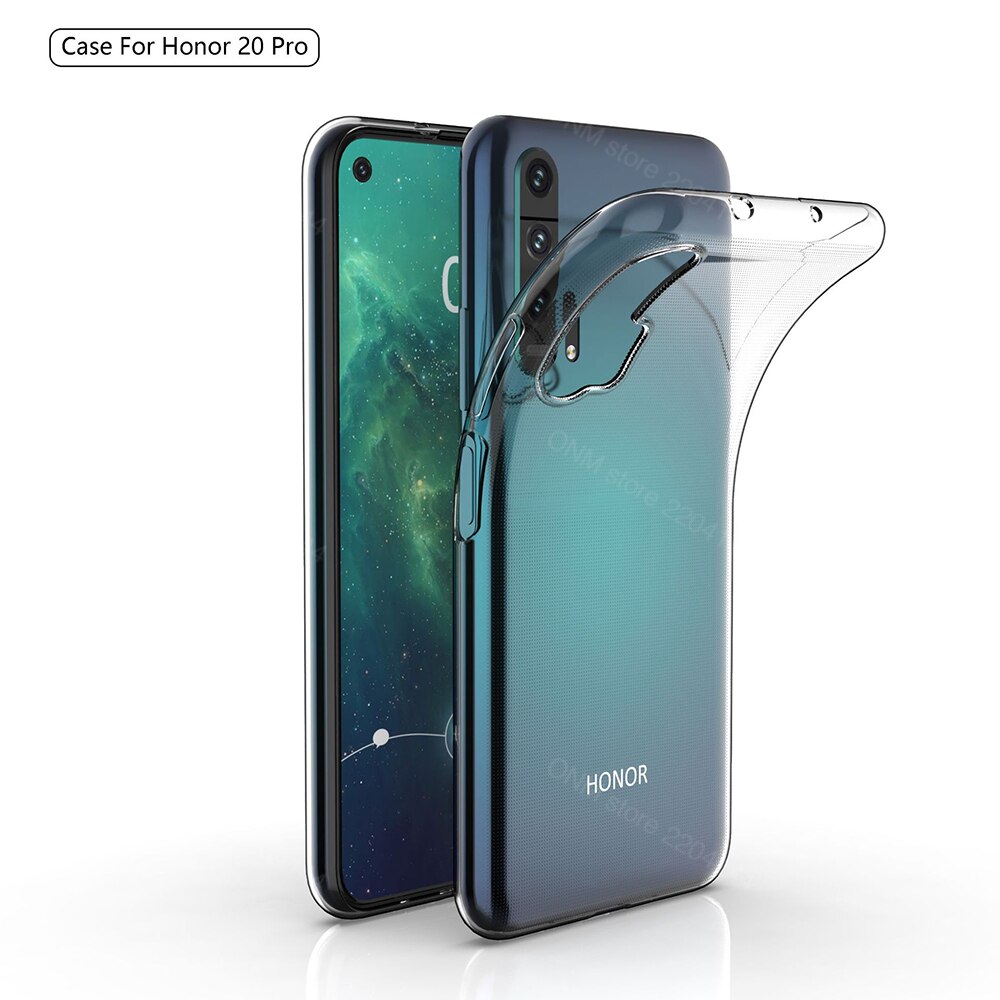 Fall Für Huawei Honor 20 Pro TPU Silicon Klar Ausgestattet Bumper Soft Case für Huawei Ehre 20 Pro Transparent Zurück abdeckung