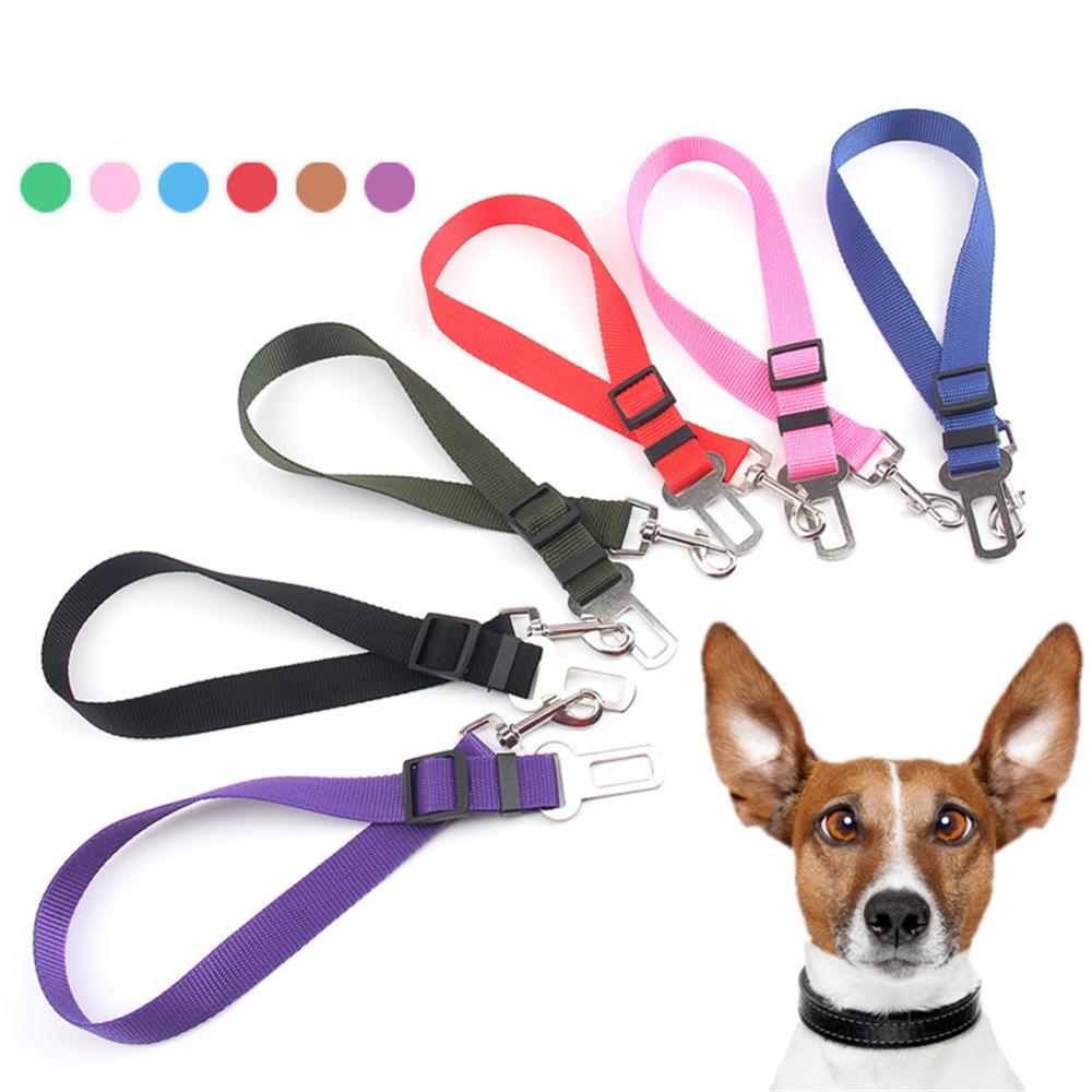 Verstelbare Pet Autogordel Puppy Kitten Voertuig Beveiliging Harness Leash Kat Hond Autogordel Reizen Tractie Riem Lood clip