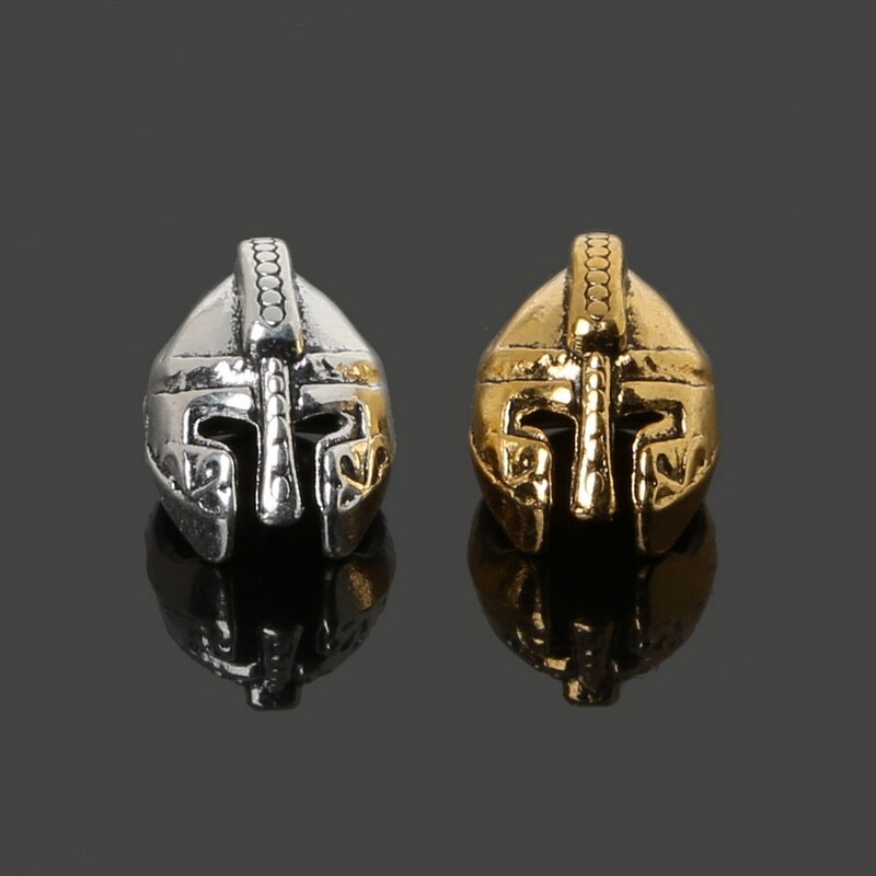 10pcs di Colore Oro Antico 11x16mm Romano Armatura Guerriero Gladiator Helmet Branelli Del Distanziatore Del Pendente Pendenti E Ciondoli per il Braccialetto monili Che Fanno