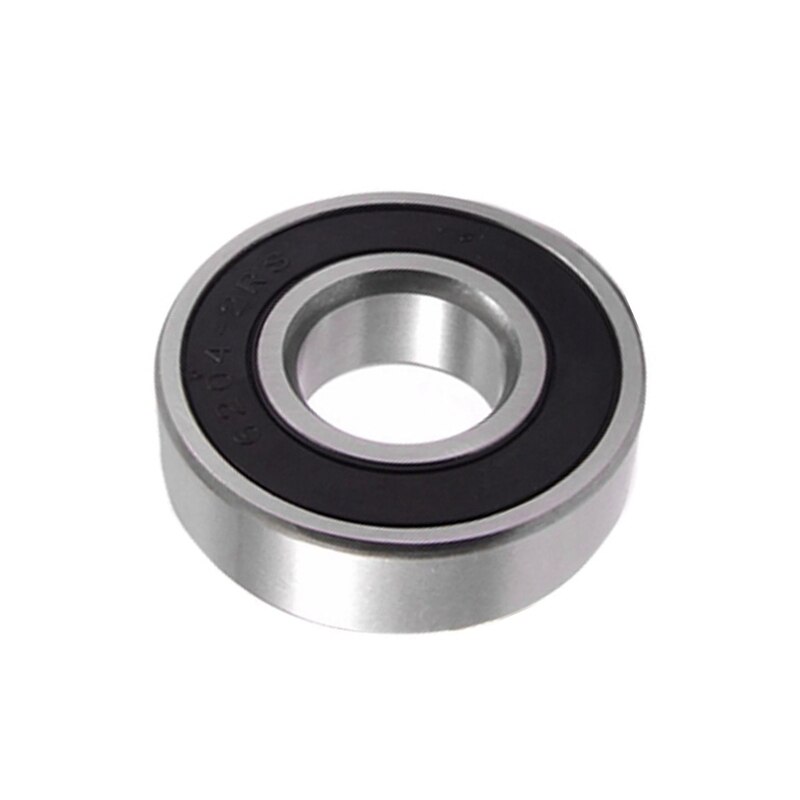 Rodamiento De Bolas 6204-2RS, 20x47x14mm - Doble Sello De Goma Y Acero Cromado - 2 Unidades