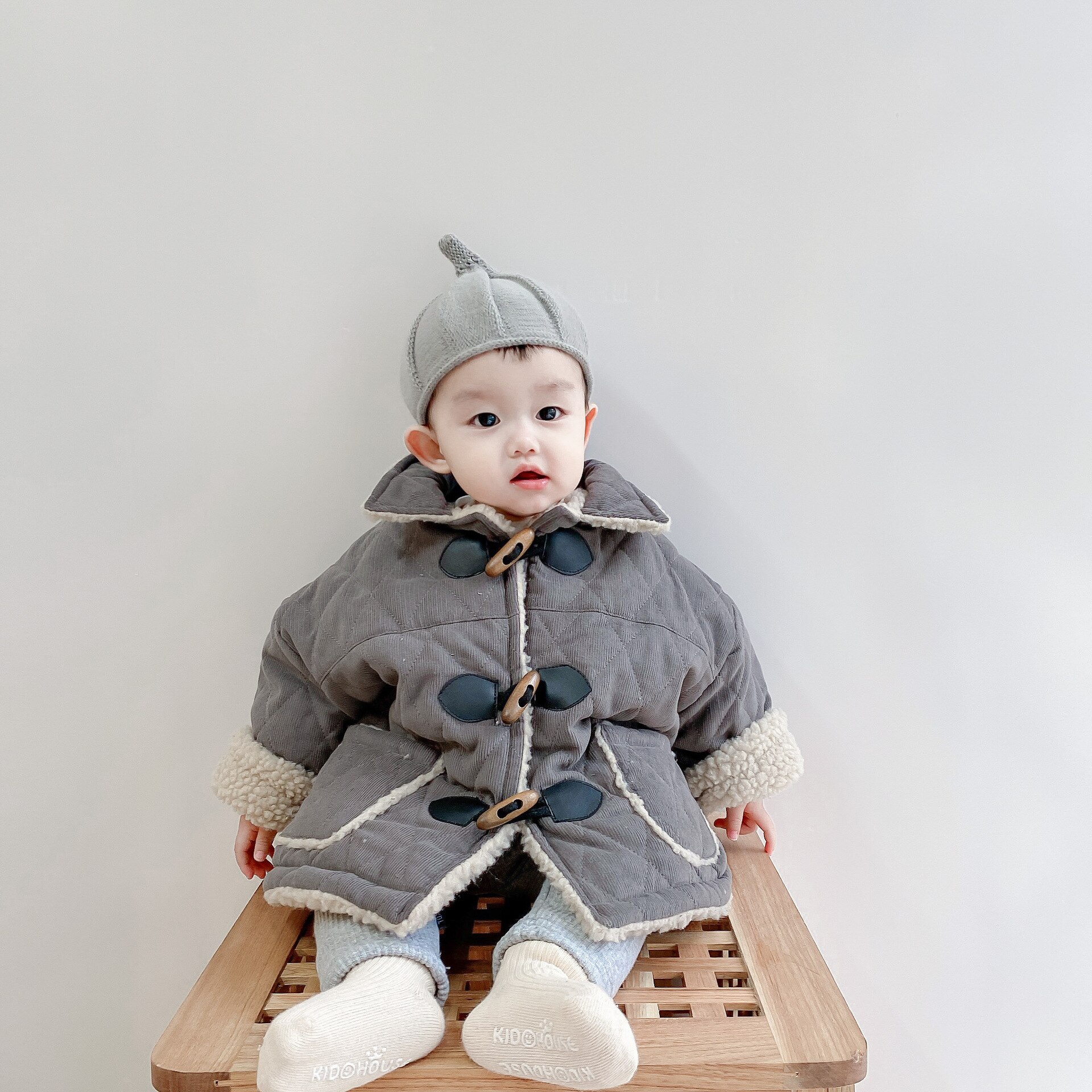Kerst Winter Baby Jongens Meisjes Winter Thicken Corduroy Jasje Populaire Producten Jongens Warm Bovenkleding Jaar