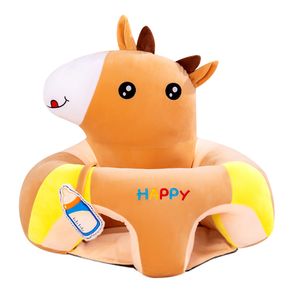 Cartoon Dier Baby Sofa Cover Leren Sit Stoel Case Zonder Katoen Opgeblazen Geen Vulling