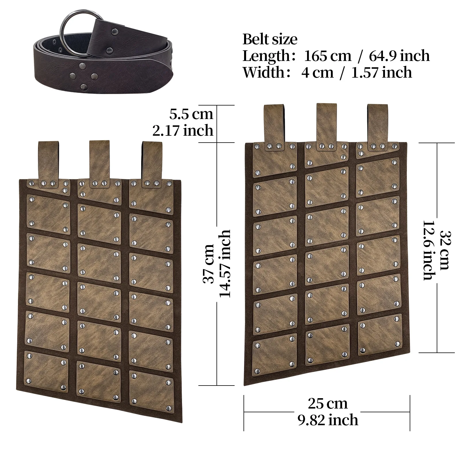 Römische Legion Gladiator Kampfgürtel Rock Männer Frauen Steampunk PU Leder Rüstung Mittelalter Griechisch LARP Cosplay Kostüm