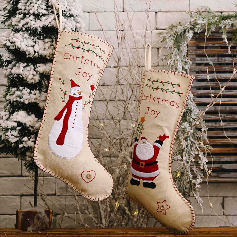 Kerst Kerstman Snowman Sok Kous Sack Xmas Candy Bag Kerst Decoraties Voor Thuis Sok Xmas Tree Decor