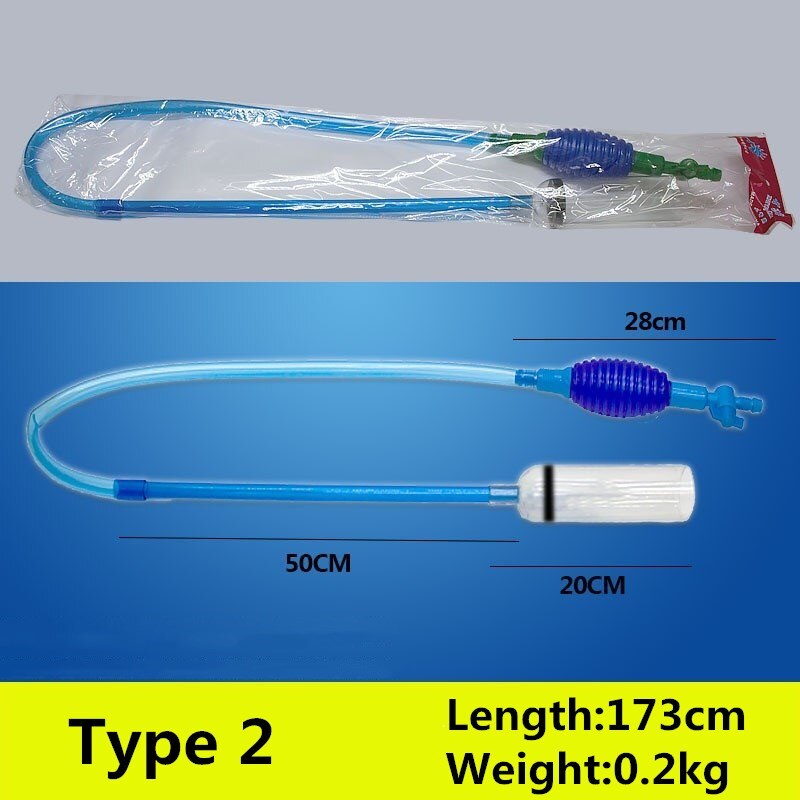 Aquarium Siphon Staubsauger Aquarium Kies Reiniger Werkzeug Halbautomatische Wasser Ändern Bausatz Aquarium Reinigung Zubehör: 2
