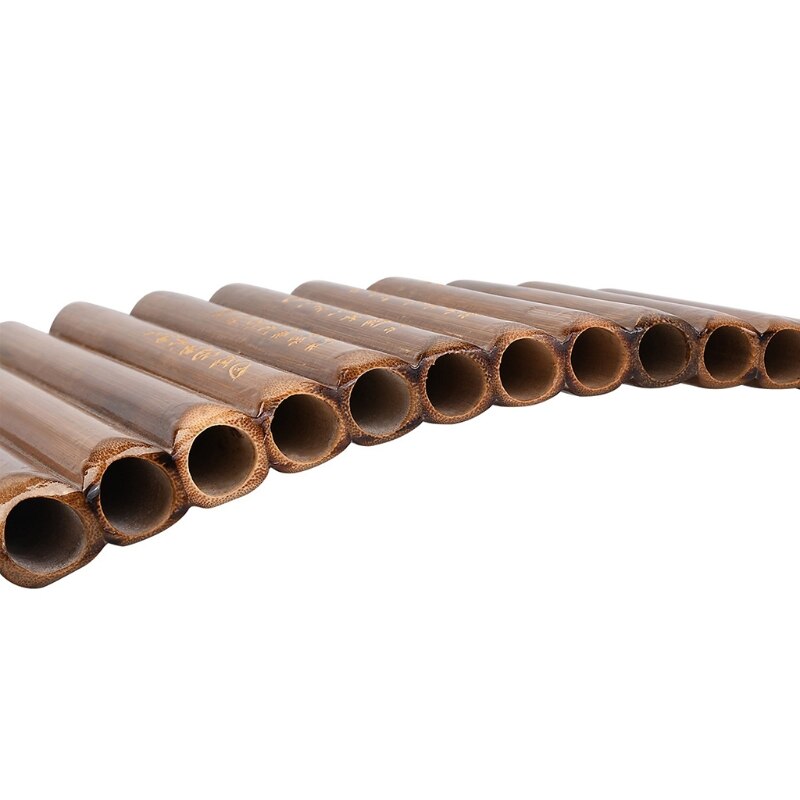 Flauta de Pan hecha a mano N0HA, 15 tubos de bambú Natural, instrumento de viento, zapatillas, llave G, flauta, instrumento Musical popular